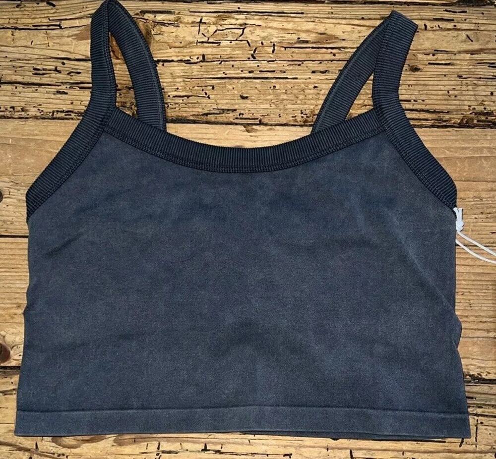 Z Supply Women’s Size M/L Dark Blue All day Active Tank Bra NWT